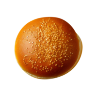 frisch gebacken Burger Brötchen isoliert auf transparent Hintergrund png