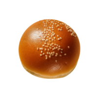 recentemente cozido hamburguer pão isolado em transparente fundo png