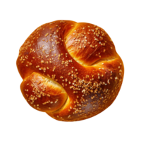 Stylish baked bun isolated on transparent background png
