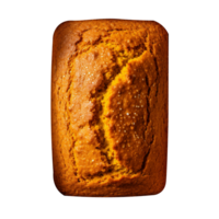 Freshly baked bread loaf isolated on transparent background png