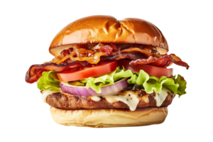 délicieux blt Burger isolé sur transparent Contexte png