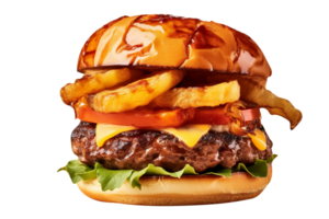 köstlich hawaiisch Grill Burger isoliert auf transparent Hintergrund png