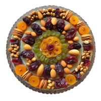 délicieux sec fruit gâteau isolé sur transparent Contexte png