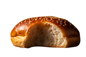 Freshly baked burer bun isolated on transparent background png