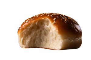 Freshly baked burer bun isolated on transparent background png