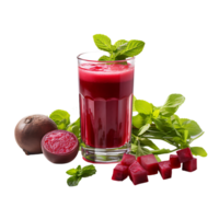 gezond ontgiften biet smoothie. perfect voor gezond drinken catalogus. ai gegenereerd png