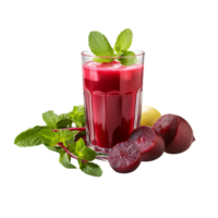 en bonne santé désintoxication betterave smoothie. parfait pour en bonne santé boisson catalogue. ai généré png