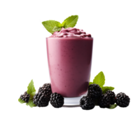 healthy blackberry smoothie. perfect for drink catalog. ai generated png