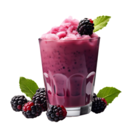 healthy blackberry smoothie. perfect for drink catalog. ai generated png