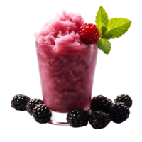 healthy blackberry smoothie. perfect for drink catalog. ai generated png