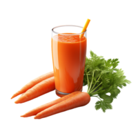 healthy carrot smoothie. perfect for drink catalog. ai generated png