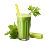 healthy celery juice smoothie. perfect for drink catalog. ai generated png