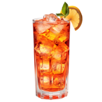 Summer cocktail with ice. perfect for drink catalog. ai generated png