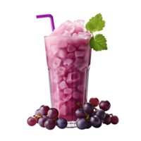 grapes juice drink. perfect for drink catalog. ai generated png