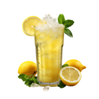 con hielo limón beber. Perfecto para bebida catalogar. ai generado png