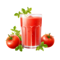 sano tomate jugo. Perfecto para bebida catalogar. ai generado png