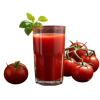 sano tomate jugo. Perfecto para bebida catalogar. ai generado png