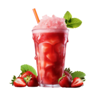 Fresh strawberry drink. Perfect For Drink Catalog.  ai generated png