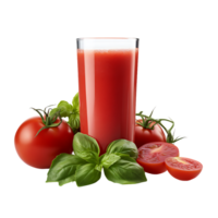 sano tomate jugo. Perfecto para bebida catalogar. ai generado png