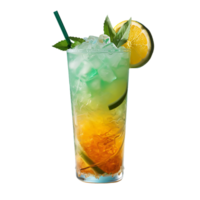 Fresh tropical drink. Perfect For Drink Catalog. ai generated png