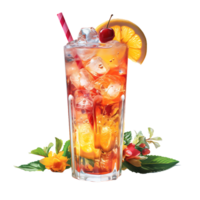 Fresh tropical drink. Perfect For Drink Catalog. ai generated png