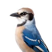 Blau Jay Vogel auf transparent Hintergrund. ai generiert png