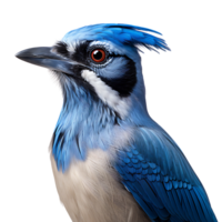 bleu geai oiseau sur transparent Contexte. ai généré png