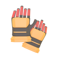 3D icon worker glove rendered isolated on the transparent background png