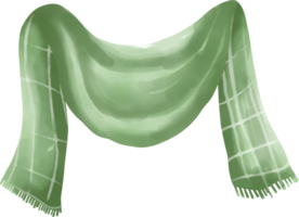 scarf vattenfärg element png