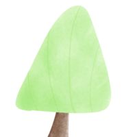 a green tree with a brown trunk on a transparent background png