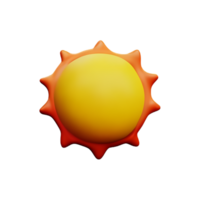 Sonne 3D-Symbol png