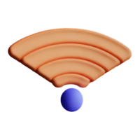 ícone 3d wi-fi png