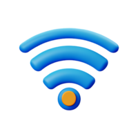 ícone 3d wi-fi png