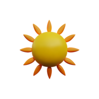 Sun 3D Icon png