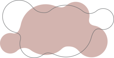 pastell organisk form. abstrakt oregelbunden utplåna i minimal trendig design med översikt cirklar. former för affisch berättelse ram png