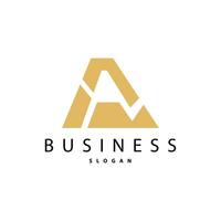 Minimal Initial A Letter Logo, Modern And Luxury Geometric Design, Icon Vector Template Element