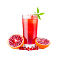 Fresh pomegranate juice png  generative ai