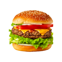 Hamburger nourriture png génératif ai