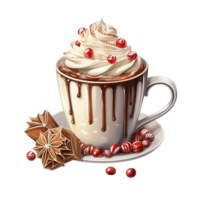 acuarela Navidad postre png