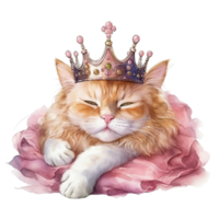 süß wenig Rosa Katze Aquarell png