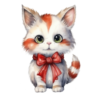 Christmas animal watercolor png