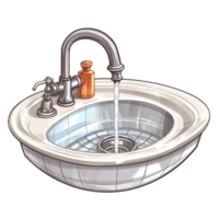 bagno accessorio acquerello png