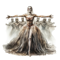 Victorian Halloween Watercolor png