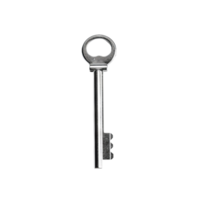 House key isolate on transparent background, Classic keys.Generative AI png