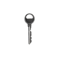 House key isolate on transparent background, Classic keys.Generative AI png