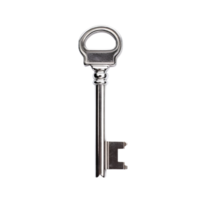 House key isolate on transparent background, Classic keys.Generative AI png