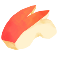 linda mano dibujado rojo manzana conejito Conejo forma rebanado dibujos animados ilustración acuarela png