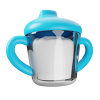 3d bébé sippy bouteille png