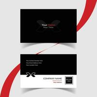 Modern and creative business card template design. Minimal style, clean double sided business card layout. vector