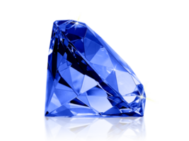 bländande diamant blå, transparent bakgrund png